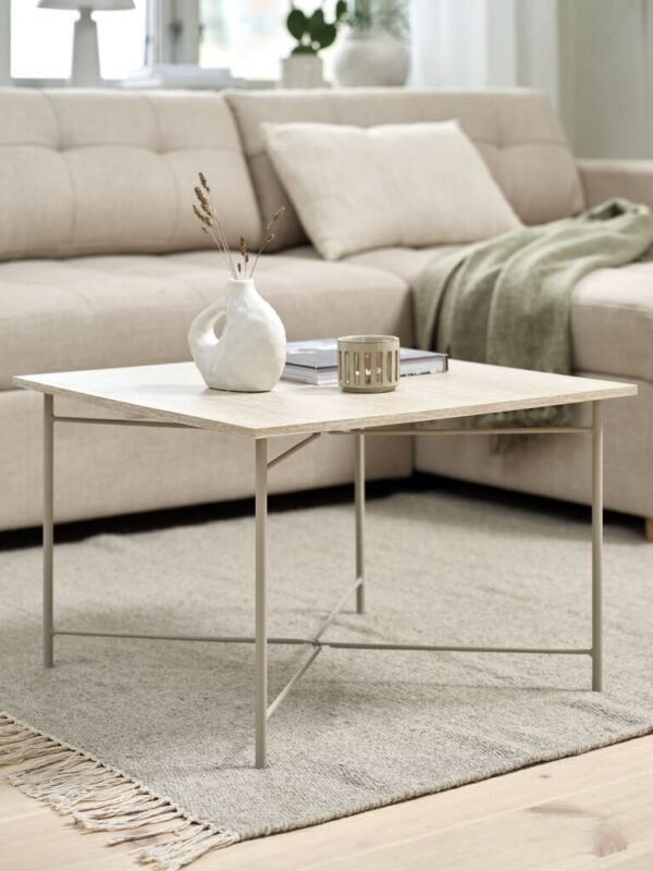 Coffee table KILDEDAL 60x60 marble colour - Image 6