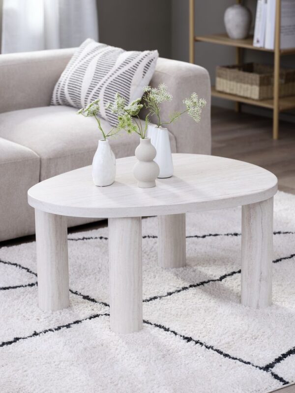 Coffee table LUNDEBORG 68x85 marble colour - Image 3