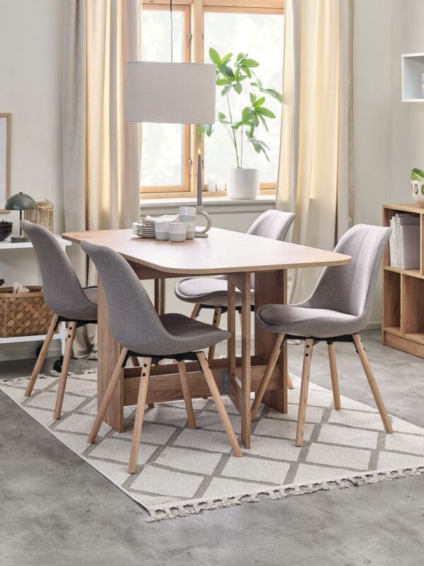 Dining table ALLING 80x100/163 oak colour - Image 3