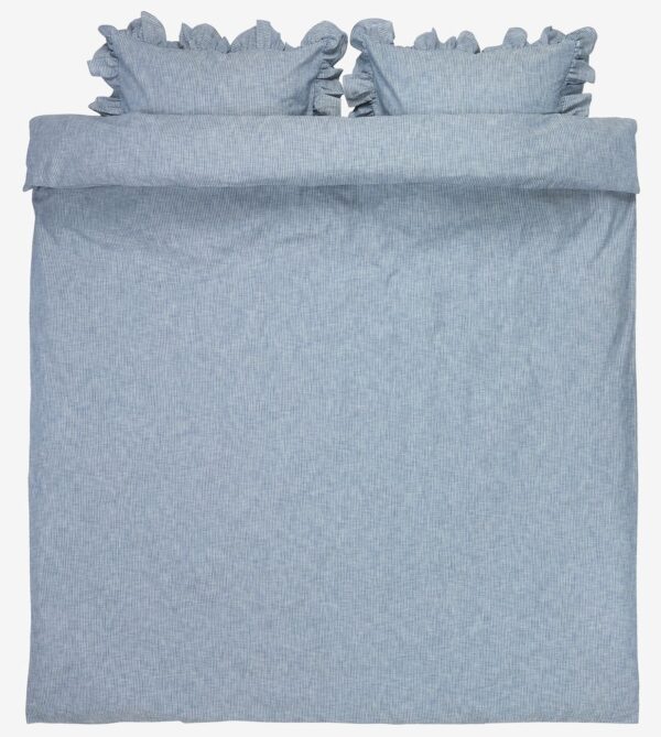 Duvet cover set NINNA Yarn dyed 200x220 blue - Image 2