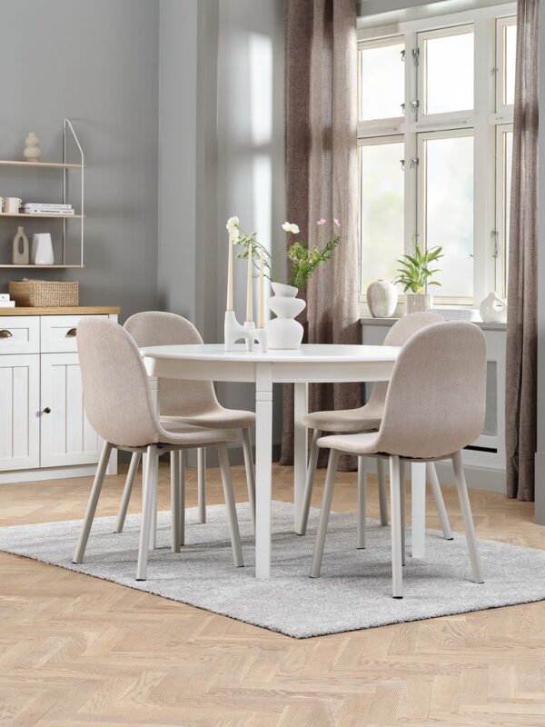 Dining table KIRKEBY D.110 white - Image 3