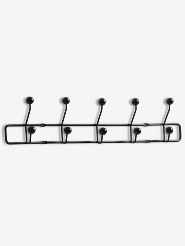 Coat rack GREVINGE 5+5 hooks black - Image 2