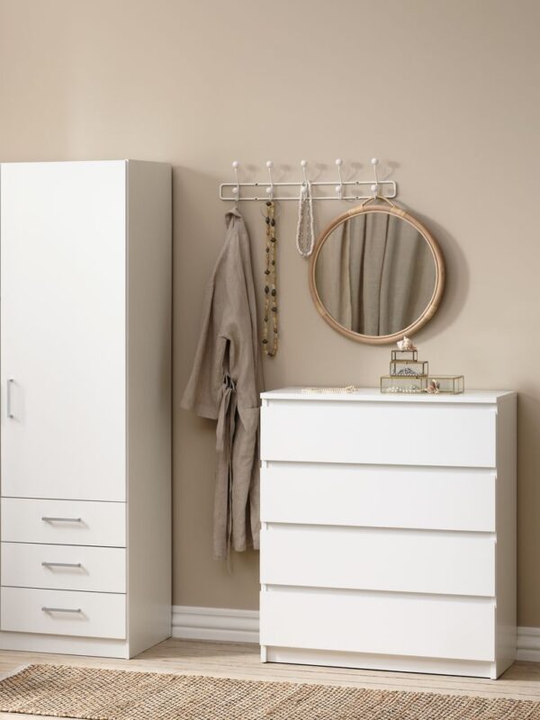 Coat rack GREVINGE 5+5 hooks white - Image 3