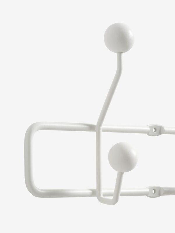 Coat rack GREVINGE 5+5 hooks white - Image 4