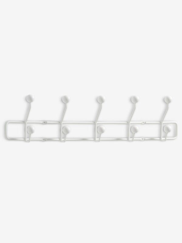 Coat rack GREVINGE 5+5 hooks white - Image 2