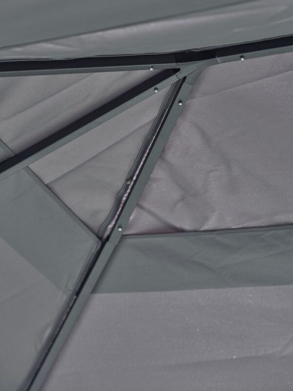 Gazebo NORDMARKA W3xL3xH2.78m grey - Image 6