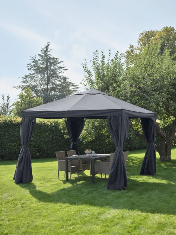 Gazebo NORDMARKA W3xL3xH2.78m grey - Image 2