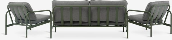 Lounge set TEGLUM 4pers. olive green - Image 7