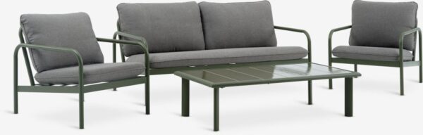 Lounge set TEGLUM 4pers. olive green - Image 2