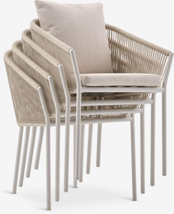 Stacking chair BRAVA quick-dry beige - Image 5