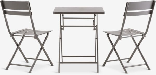 Bistro set ABORG W60xL60 dark sand - Image 9