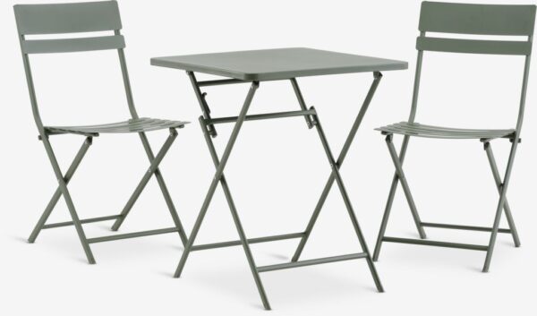 Bistro set ABORG W60xL60 green - Image 2