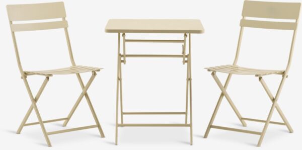 Bistro set ABORG W60xL60 yellow - Image 5