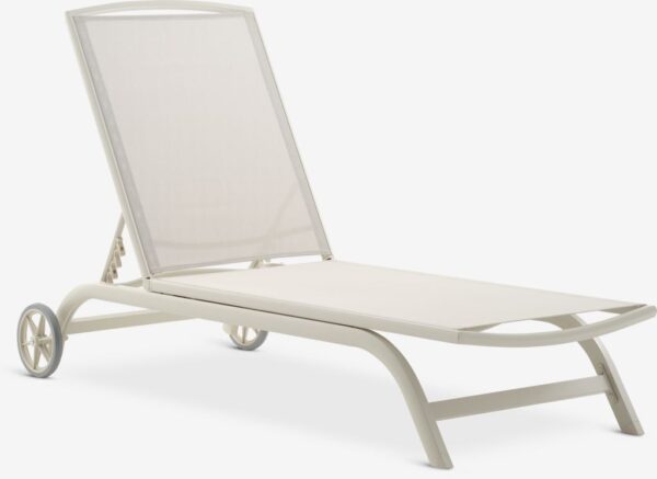 Sun lounger HANSTHOLM W76xL200 beige - Image 2
