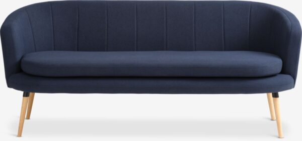 Sofa GISTRUP 3 seater dark blue fabric - Image 8