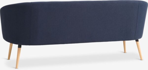 Sofa GISTRUP 3 seater dark blue fabric - Image 9