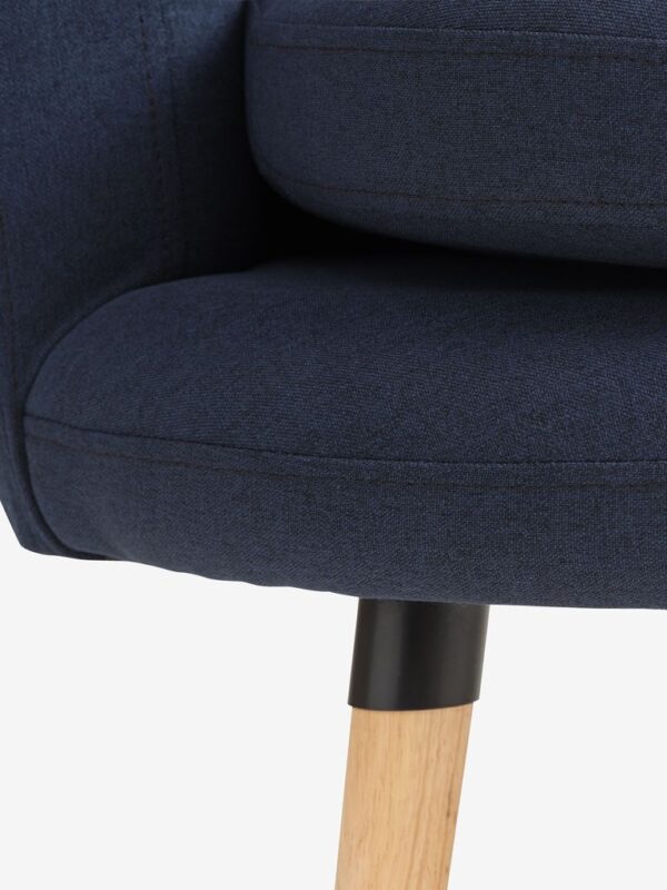 Sofa GISTRUP 3 seater dark blue fabric - Image 4