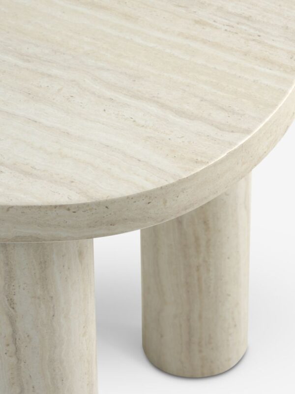 Coffee table LUNDEBORG 68x85 marble colour - Image 6