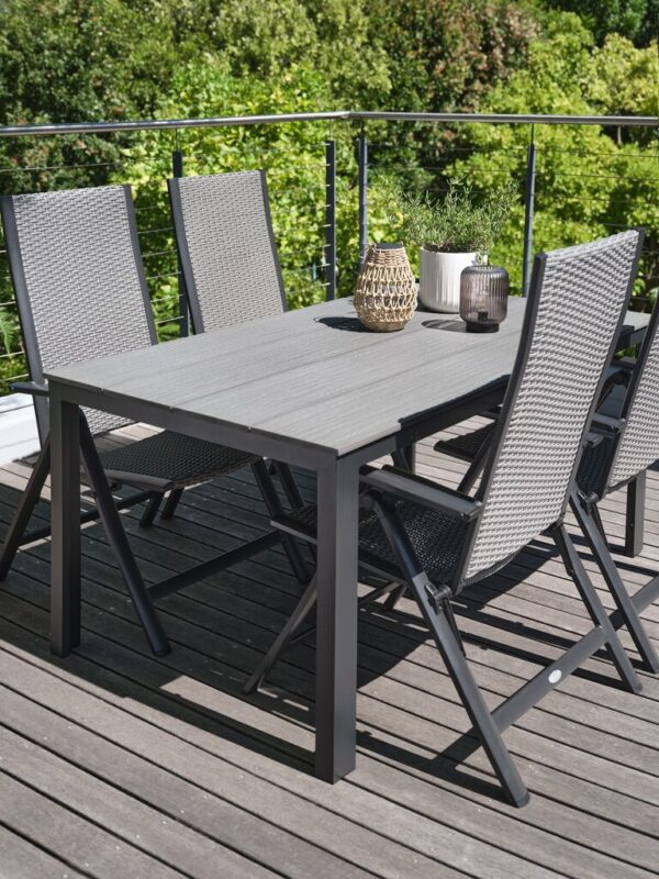 Garden table MARIELYST W90xL150 grey - Image 3