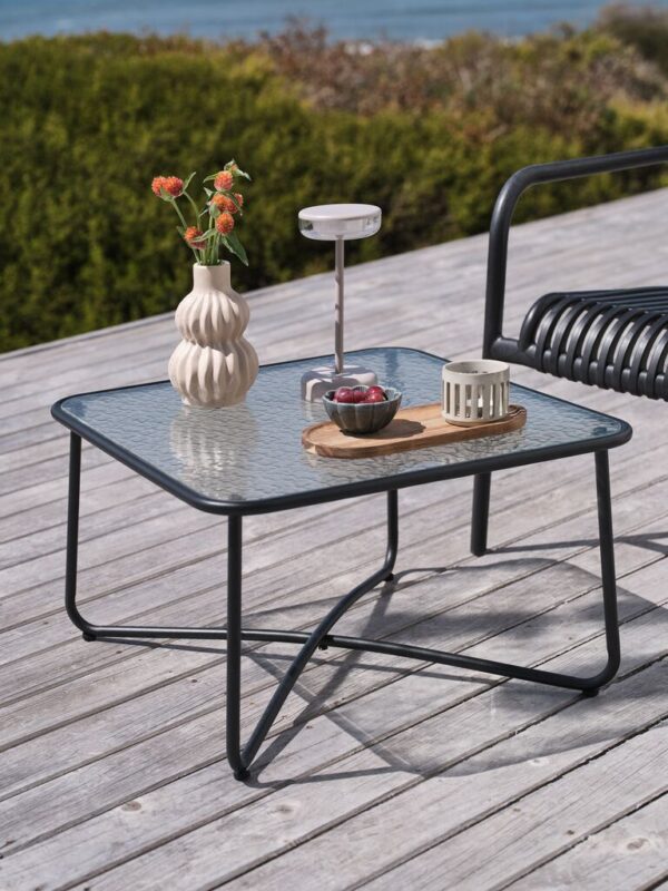 Side table ORTEN W60xL60xH35 black - Image 3