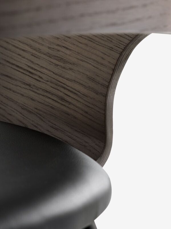 Dining chair HVIDOVRE dark oak/black fabric - Image 6