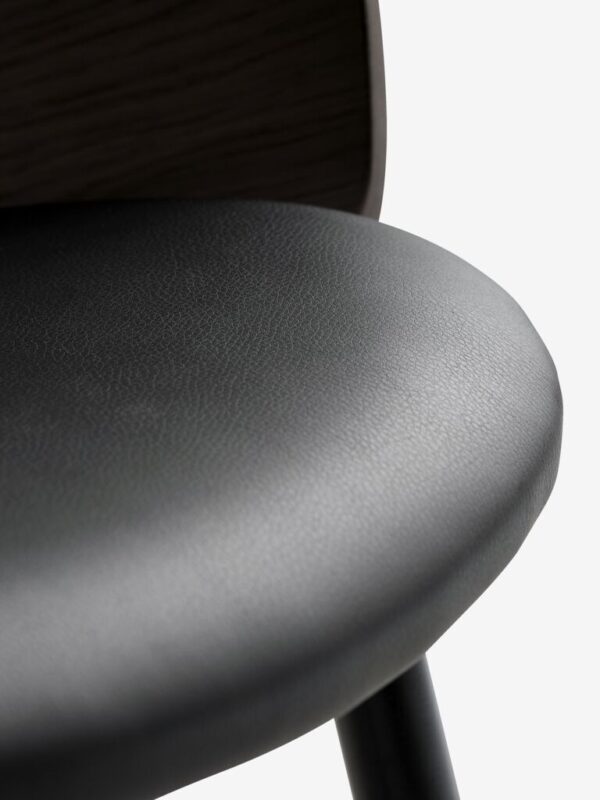 Dining chair HVIDOVRE dark oak/black fabric - Image 4