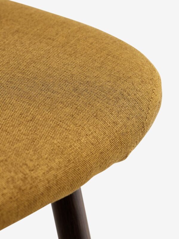 Dining Chair JONSTRUP curry fabric/dark oak color - Image 4