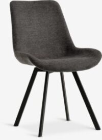 Dining chair HYGUM swivel grey/black