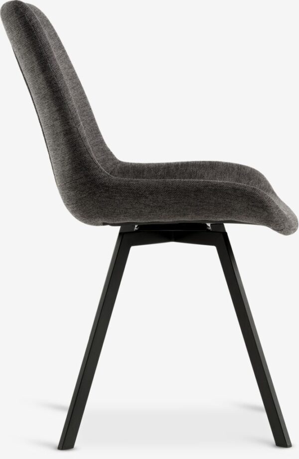Dining chair HYGUM swivel grey/black - Image 5