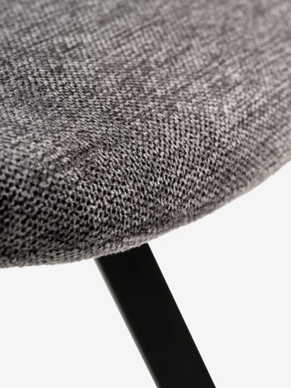 Dining chair HYGUM swivel grey/black - Image 6