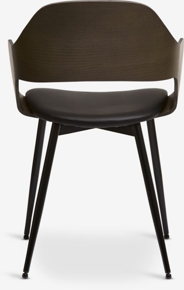 Dining chair HVIDOVRE dark oak/black fabric - Image 13