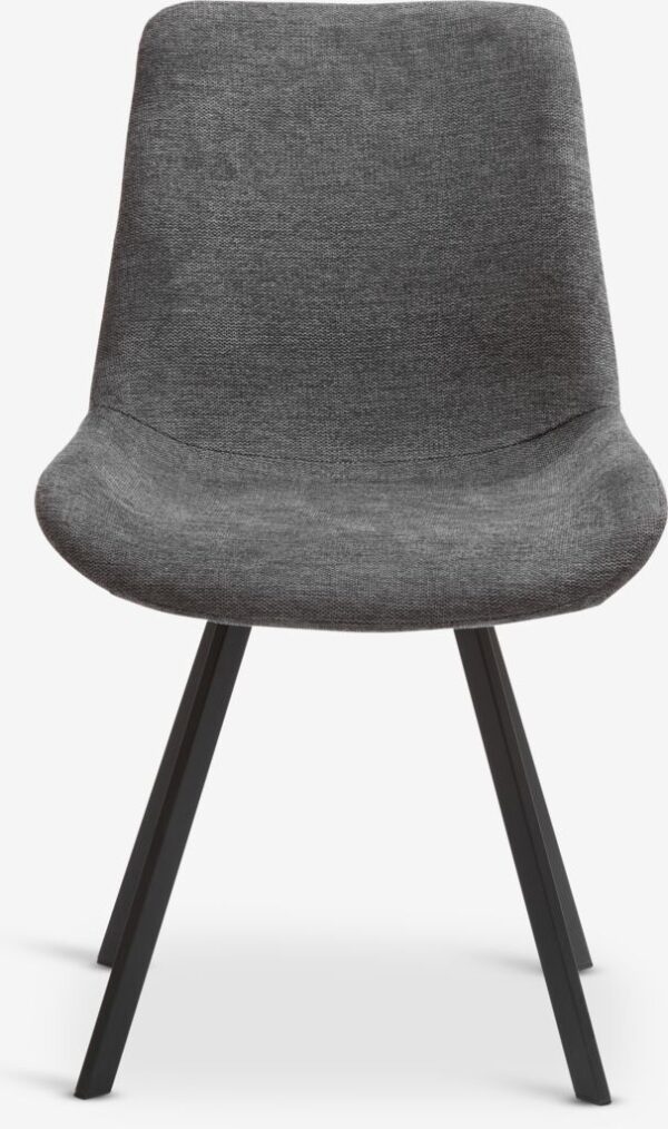 Dining chair HYGUM swivel grey/black - Image 9