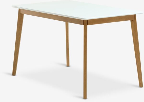 Dining table JEGIND 80x130 white/natural - Image 2