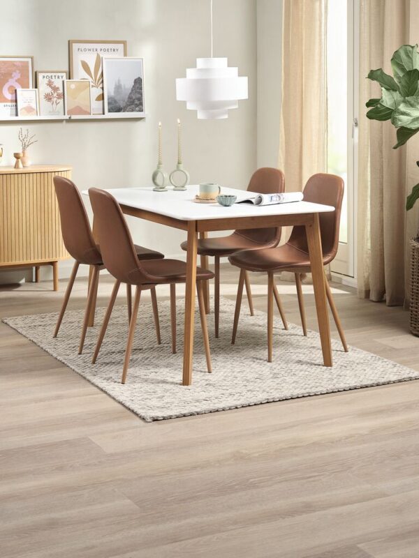 Dining table JEGIND 80x130 white/natural - Image 3