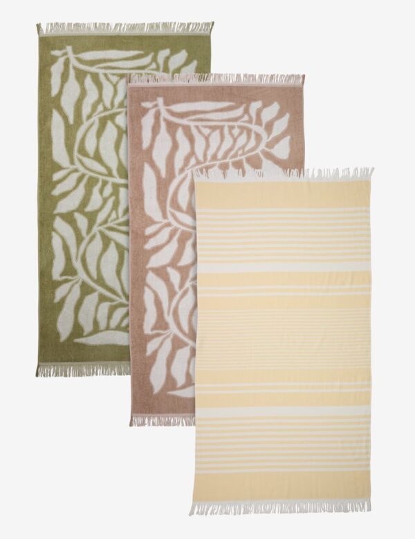 Beach towel EMSFORS 80x160 yellow - Image 6
