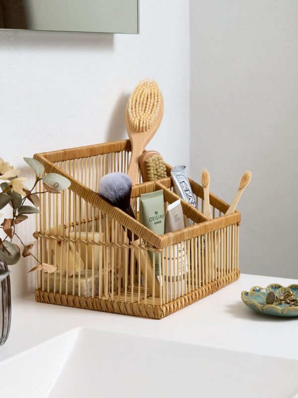 Makeup organiser HORNDAL 25x20cm bamboo - Image 3
