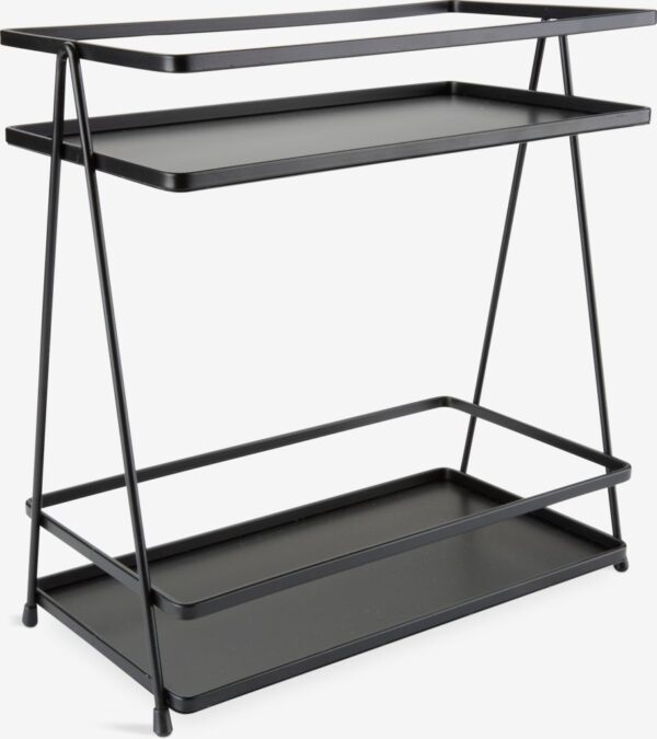 Bathroom shelving unit NACKA W14xL26xH28cm black - Image 2