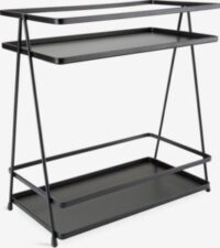 Bathroom shelving unit NACKA W14xL26xH28cm black