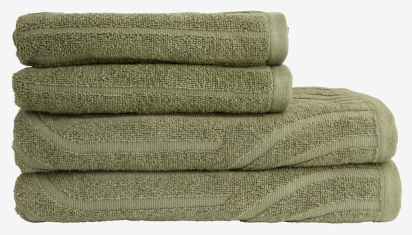 Hand towel IDALA 50x90 green - Image 5