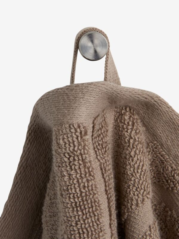 Bath towel IDALA 65x130 dark sand - Image 4