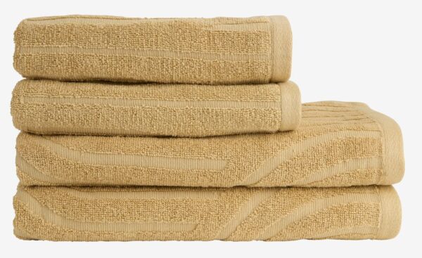 Bath towel IDALA 65x130 yellow - Image 5