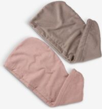 Hair turban TUNADAL 2pcs sand/rose
