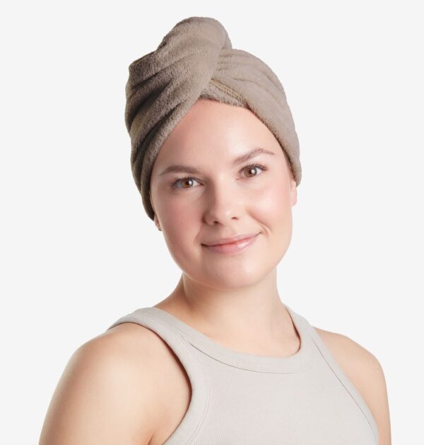 Hair turban TUNADAL 2pcs sand/rose - Image 5