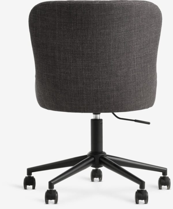 Desk chair PEBRINGE dark grey fabric/black - Image 9