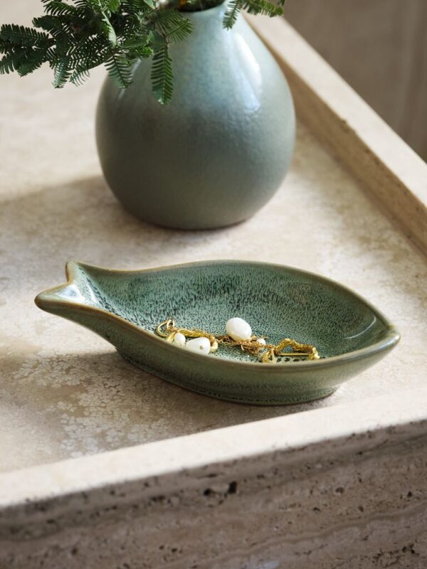 Trinket dish TIMMELE 13x7 green - Image 3