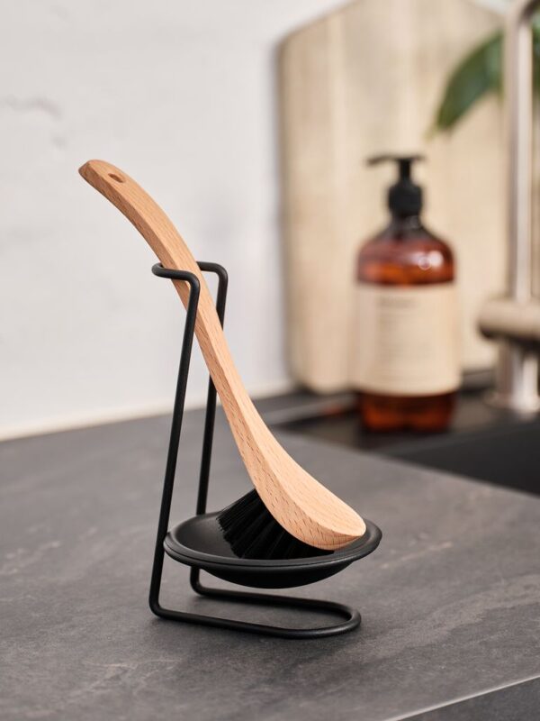 Dish brush holder ARNT D.11xH18cm black stainless steel - Image 3
