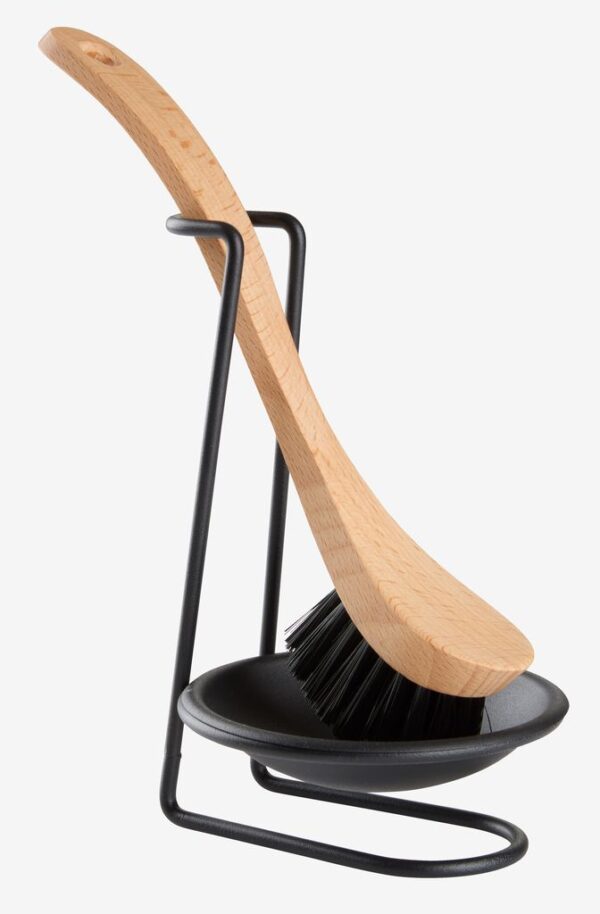 Dish brush holder ARNT D.11xH18cm black stainless steel - Image 4