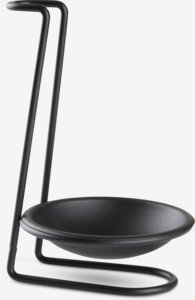 Dish brush holder ARNT D.11xH18cm black stainless steel