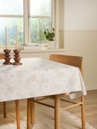 Coated tablecloth SMULTRON 135 beige