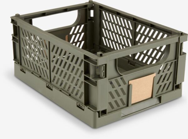 Basket MILAS W25xL34xH15 foldable olive green - Image 2